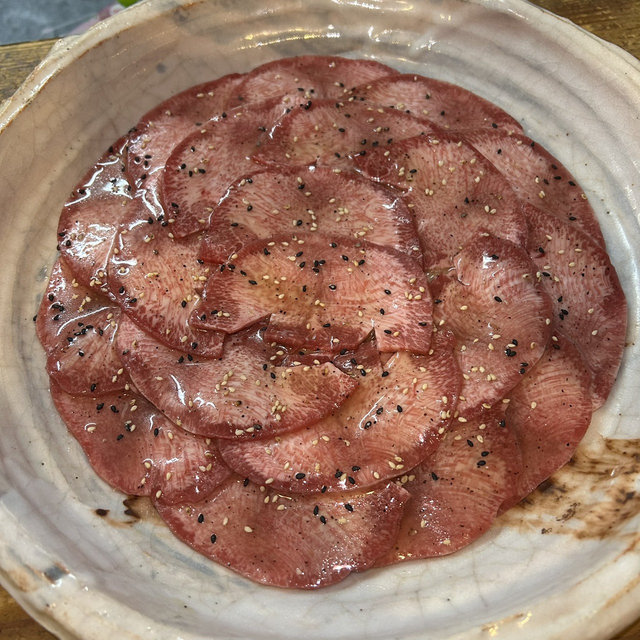 当店自慢、塩ダレの上牛タン塩を含めたお手軽コース